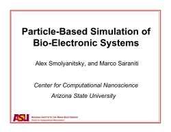 Particle-Based Simulation of Bio-Electronic Systems