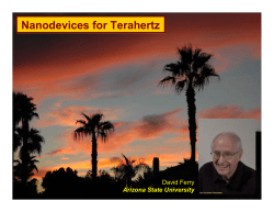 Nanodevices for Terahertz