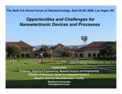 Opportunities for Revolutionary Nanoelectronic Devices and Processes