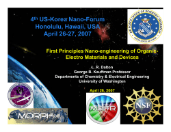 First Principles Nano-engineering of Organic Electro-Optic Materials and Devices