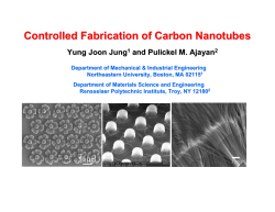 Controlled fabrication of carbon nanotubes and their architectures