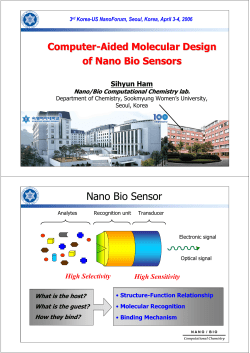 Computer-Aided Molecular Design of Nano Bio Sensors