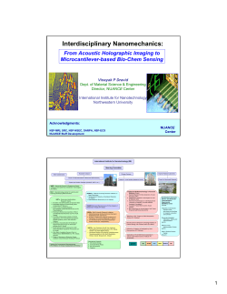 From Acoustic Holographic Imaging to MOSFET-Embedded Microcantilevers for Bio-Chem Sensing