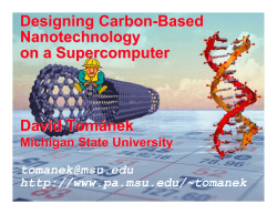 Designing Carbon-Based Nanotechnology on a Supercomputer