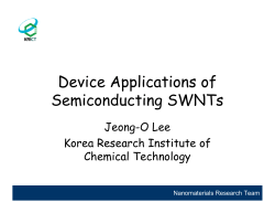 Device Applications of Semiconducting Single Wall Carbon Nanotubes