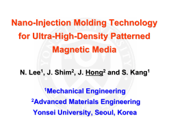 Nano-Injection Molding Technology for Ultra-High-Density Patterned Magnetic Media