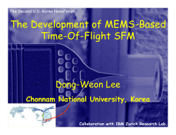 The Development of Mems-Based Time-of-Flight Scanning Force Microscopy