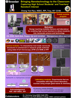 Bringing Nanotechnology to the Classroom: Capturing High School Students' and Teachers' Nanotech Interest
