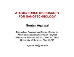 Atomic Force Microscopy for Nanotechnology