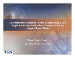 Characteristics of Neutral Beam Generated by a Low Angle Reflection and Its Etch Characteristics by Halogen-Based Gases