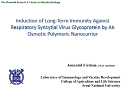 Induction of Long-Term Immunity Against Respiratory Syncytial Virus Glycoprotein by An Osmotic Polymeric Nanocarrier