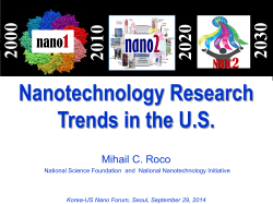 Nanotechnology Research Trends in the U.S.