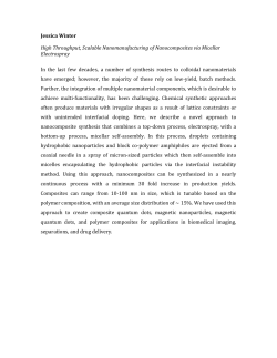 High Throughput, Scalable Nanomanufacturing of Nanocomposites via Micellar Electrospray