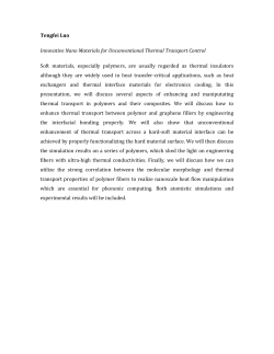 Innovative Nano Materials for Unconventional Thermal Transport Control