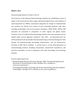 Nanotechnology Research Trends In The U.S.
