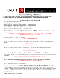Dissertation Title Page (G-DTP)