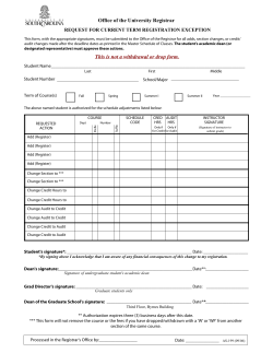 Add Thesis Credit Late (AS-199)
