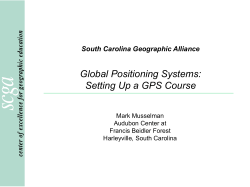 Setting up a GPS Course