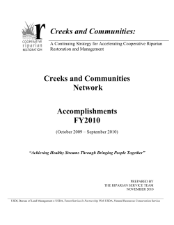 2010 Accomplishment Report