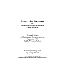 Management Recommendations, Mollusk Documents