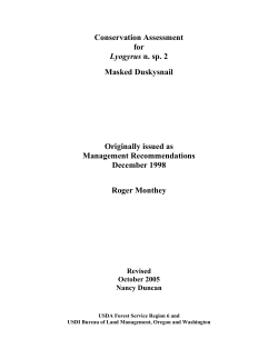 Conservation Assessment - 2005
