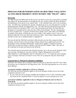 Attachment 1 - Process for Determination of Red Tree Vole Sites as Non-High Priority Sites within the Pilot Area