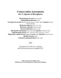 Conservation Assessment - 2011