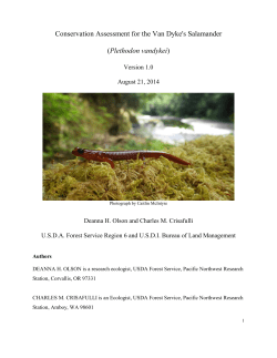 Conservation Assessment - 2014