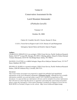 Conservation Assessment - 2008