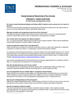 FAQ for faculty interested in hosting scholars at Pace