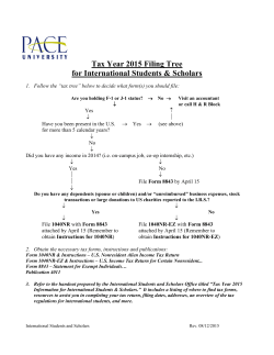 Tax Filing Tree