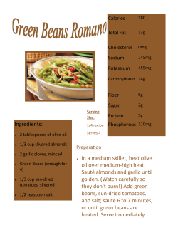 Green Beans Romano