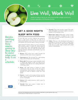 Get a Better Night s Sleep with Food
