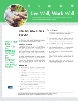 Healthly Meals on a Budget