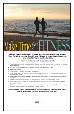 Making Time for Fitness