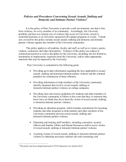 Policy on Sexual Harassment