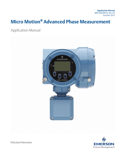 Advanced Phase Measurement Application Configuration and Use Manual