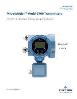 5700 Ethernet EtherNet/IP Integration Supplement