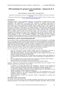 K Charleston, M Miles and H Brier