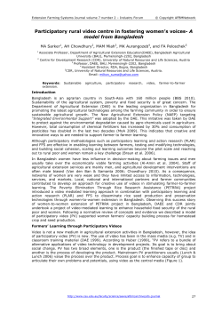 MA Sarker, AH Chowdhury, MAM Miah, MK Aurangozeb and FA Peloschek