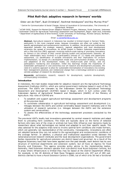 E van de Fliert, B Christiana, R Hendayana R Murray-Prior