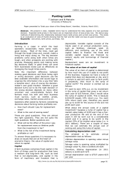 T Jackson and B Malcolm