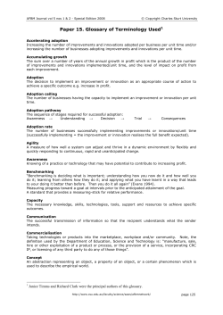 Glossary