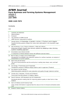 Contents and Abstracts