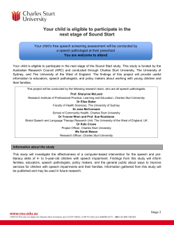 Information sheets for caregivers (Stages 2-6)