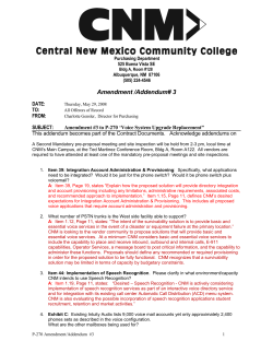 Amendment #3 (updated