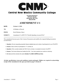 Amendment #1