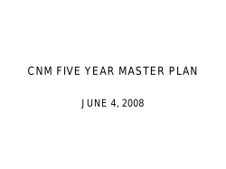 CNM Five-year Master Plan