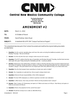**Amendment #2