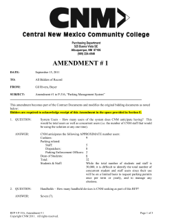 *Amendment #1